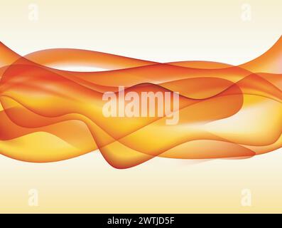 Abstract Smoke Flame Background, Vector Illustration Stock Vector