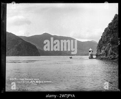 The French Pass gelatin dry plate negatives, black-and-white negatives Stock Photo