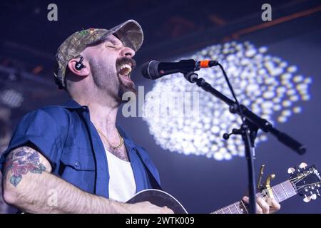 X Ambassadors perform at Speak Easy during SXSW in Austin, Texas on March 14, 2024. (Photo by Stephanie Tacy/SIPA USA) Stock Photo