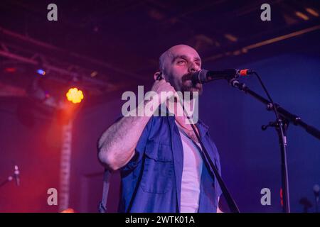 X Ambassadors perform at Speak Easy during SXSW in Austin, Texas on March 14, 2024. (Photo by Stephanie Tacy/SIPA USA) Stock Photo