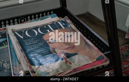 Vintage Vogue Magazine Stock Photo