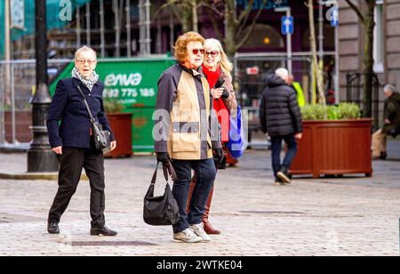 Dundee, Tayside, Scotland, UK. 18th Mar, 2024. UK Weather: Scotland's high cost of living and retail closures in Dundee city centre, only a few local residents ventured out on a lovely Spring-like Monday morning. Credit: Dundee Photographics/Alamy Live News Stock Photo
