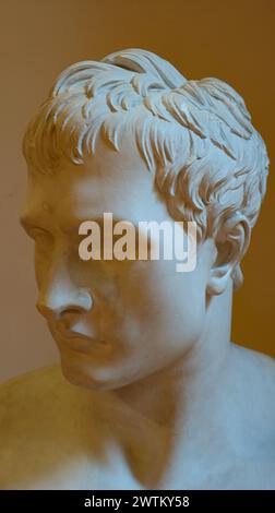 Venice, Italy; 10-15-2023. Bust of Napoleon by the artist Antonio Canova, in the Venice art gallery. Stock Photo