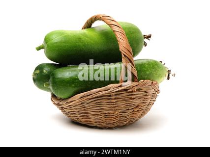 Winter melon on white background Stock Photo