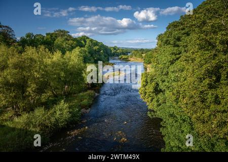 Wye River, Hay on Wye, Wales, UK Stock Photo