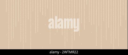 Decorative white line dotted illustration. Equalizer lines. Vector design element on banner. Stock Vector