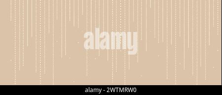 Decorative white line dotted illustration. Equalizer lines. Vector design element on banner Stock Vector