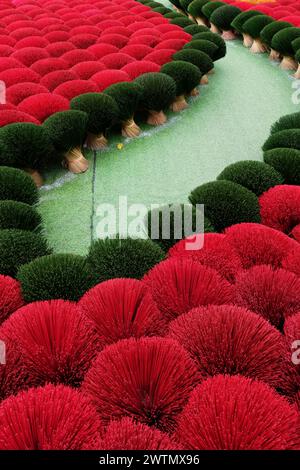 Incense factory, Quang Phu Cau, Vietnam, Asia Stock Photo