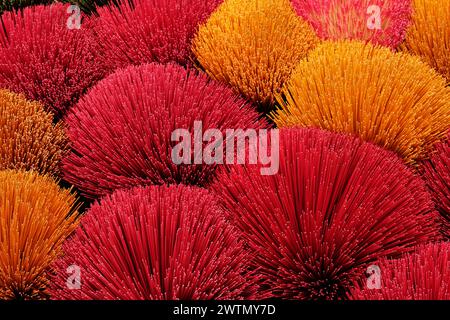 Incense factory, Quang Phu Cau, Vietnam, Asia Stock Photo