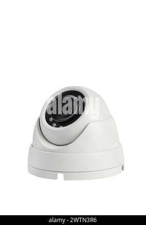 Surveillance cameras, cctv cameras isolated on white background close up. home security system concept. Stock Photo