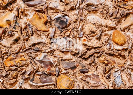 Flint wall. Chichester, West Sussex, South East, England, United Kingdom, Europe Stock Photo