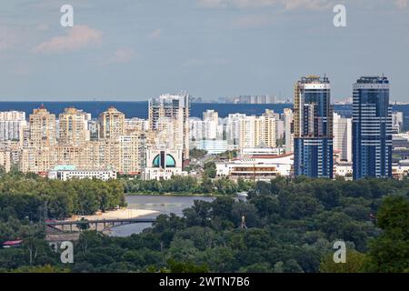 Kiev, Ukraine - July 04 2018: The Patriarchal Cathedral of the Resurrection of Christ (Ukrainian: Патріарший Собор Воскресіння Христового) is the main Stock Photo