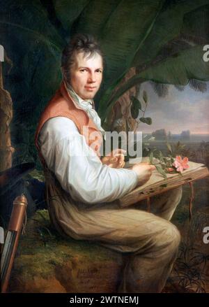 Portrait of Alexander von Humboldt - Friedrich Georg Weitsch, 1806 Stock Photo