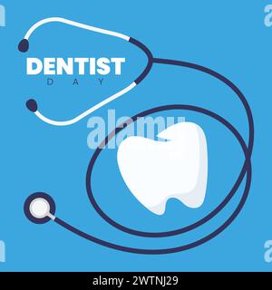 Dentist's Day Vector Icon Illustration Dentist icon Dental hygiene vector Stock Vector