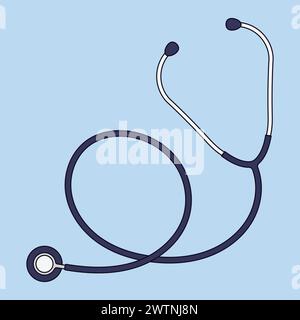 Stethoscope Vector Illustration Doctor Stethoscope Icon Medical Stethoscope Illustration Health Care Produce Stock Vector