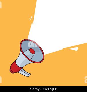 Megaphone Loud Speaker Notice Alert Speaker Icon Vector Illustration Speaker Icon Important Announcement speaker Vector Stock Vector