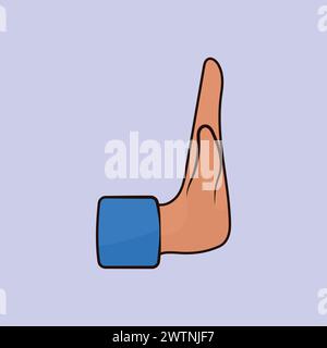 Stop Hand Symbol Icon Stop Human Hand Icon Illustration Vector Human Hand Cartoon Stop Stock Vector