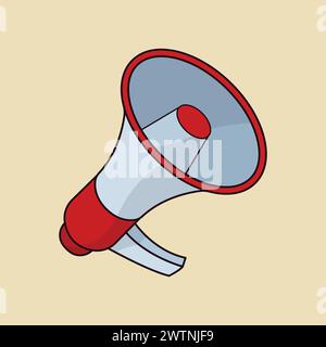 Megaphone Loud Speaker Notice Alert Speaker Icon Vector Illustration Speaker Icon Important Announcement speaker Vector Stock Vector