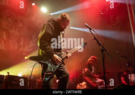 Glasgow, Scotland, UK. 18th March, 2024. The Gaslight Anthem at o2 Academy in Glasgow on the 18th March 2024 Credit: Glasgow Green at Winter Time/Alamy Live News Stock Photo