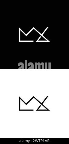 Modern and unique letter RA initials logo design Stock Vector