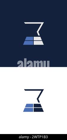 Unique and modern W window logo design Stock Vector