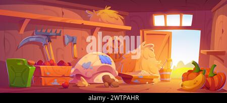 farming scythe cartoon vector illustration Stock Vector Image & Art - Alamy