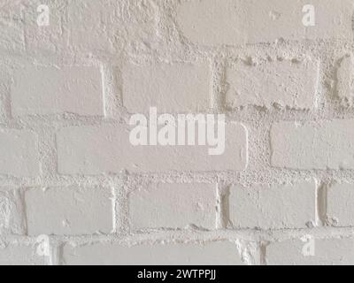white brick wall texture background Stock Photo