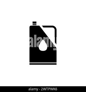 Motor Oil Tank flat vector icon. Simple solid symbol isolated on white background Stock Vector