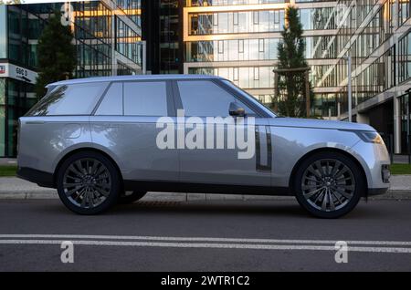 Range Rover . Luxury SUV with high performance Stock Photo