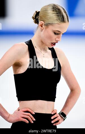 Kimmy REPOND (SUI), during Women Practice, at the ISU European Figure