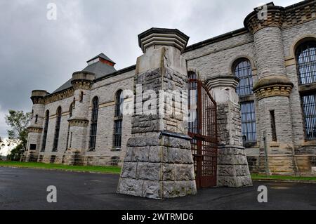 The Ohio State Reformatory in Mansfield, a former prison, is now a tourist attraction and filming location for movies like The Shawshank Redemption. Stock Photo