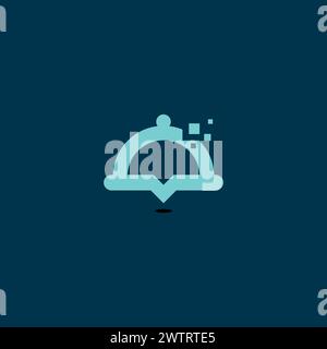 Food Delivery Icon Logo. Restaurant Icon Stock Vector