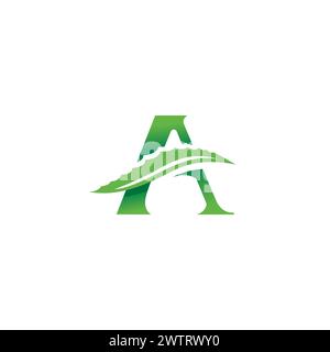 Aloevera Letter A Logo Simple. aloe icon Stock Vector