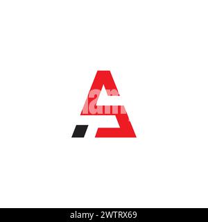 AS Logo Simple. Letter SA Logo Stock Vector