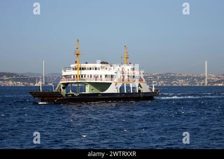 The Okmeydani Car Ferry, Istanbul, Turkey, Europe Stock Photo