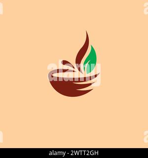 Coffee Organic Logo. Food and drink icon Stock Vector