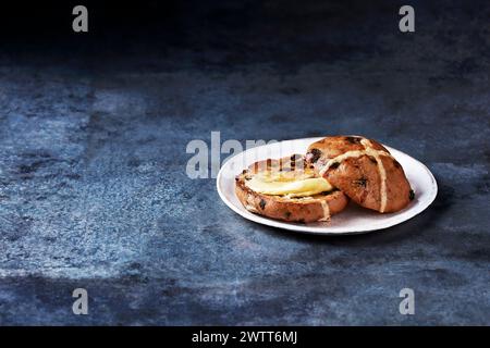Hot Cross Bun Stock Photo