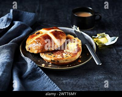 Hot Cross Bun Stock Photo