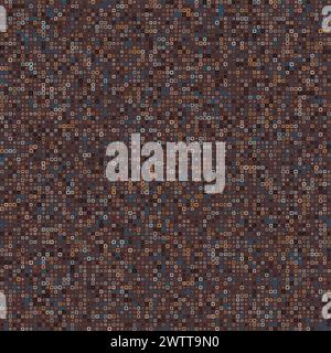 Abstract background. Rounded square frames in multiple colors. Warm earth tones with a dark background. Cute vector illustration. Stock Vector