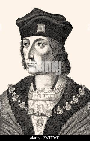Charles VIII, called the Affable, 1470 –1498, King of France Stock Photo