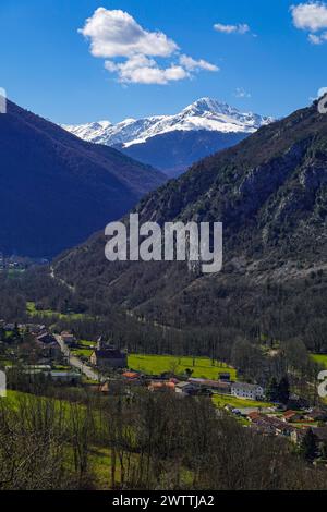The Tarascon sur Ariege area of the French Pyrenees, Ariege, France Stock Photo