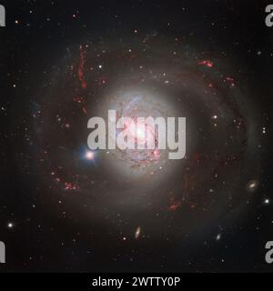 Red galaxy in deep space. Elements of this image were furnished by NASA ...