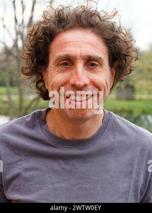 Smiling man outdoors Stock Photo