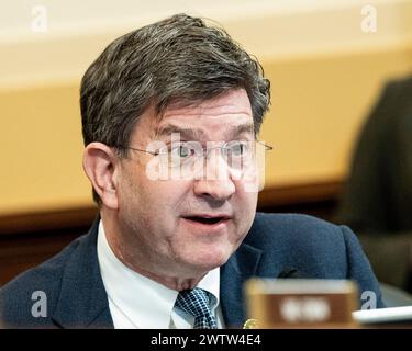 Washington, District Of Columbia, USA. 19th Mar, 2024. U.S. Representative BRAD SCHNEIDER (D-IL) speaking at a hearing of the House Foreign Affairs Committee at the U.S. Capitol. (Credit Image: © Michael Brochstein/ZUMA Press Wire) EDITORIAL USAGE ONLY! Not for Commercial USAGE! Stock Photo