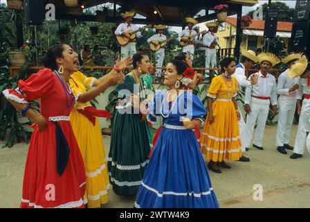 porto rico puerto rico usa coffe festival traditional folkloric dances portorican people Stock Photo