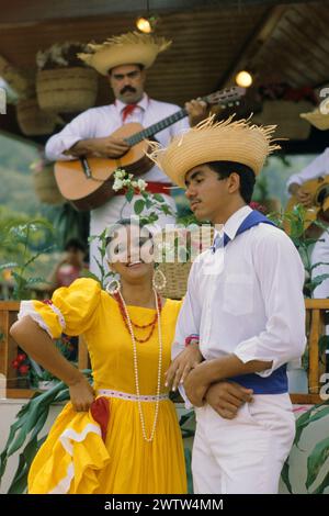 porto rico puerto rico usa coffe festival traditional folkloric dances portorican people Stock Photo