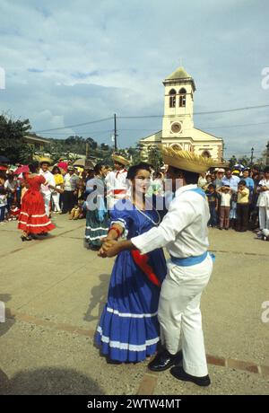 porto rico puerto rico usa coffe festival traditional folkloric dances portorican people Stock Photo