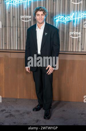 Lukas Gage attends premiere of 'Road House' by Amazon MGM Studios at Jazz at Lincoln Center in New York on March 19, 2024 Stock Photo