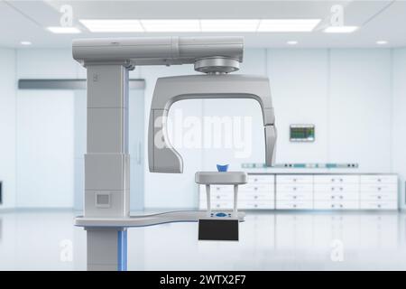 3d rendering x-ray scanner machine for dental treatment Stock Photo