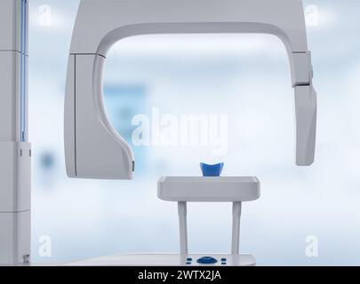 3d rendering x-ray scanner machine for dental treatment Stock Photo